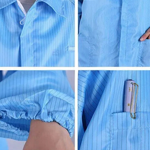 Áo Blouse Phòng Sạch Chống Tĩnh Điện Cao Cấp - Ảnh 3