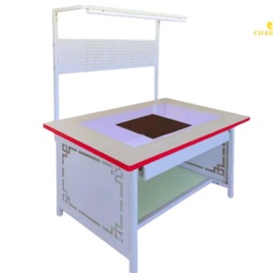 Sản phẩm cơ khí nhà máy may - Bàn Kiểm Có Đèn Soi Mặt Bàn